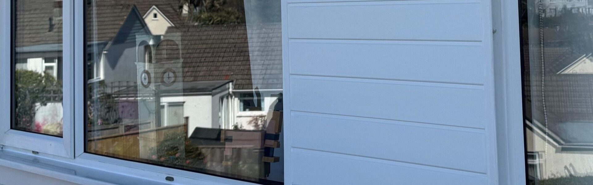 house with white upvc cladding
