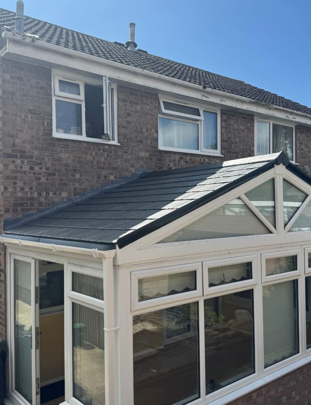 tiled conservatory