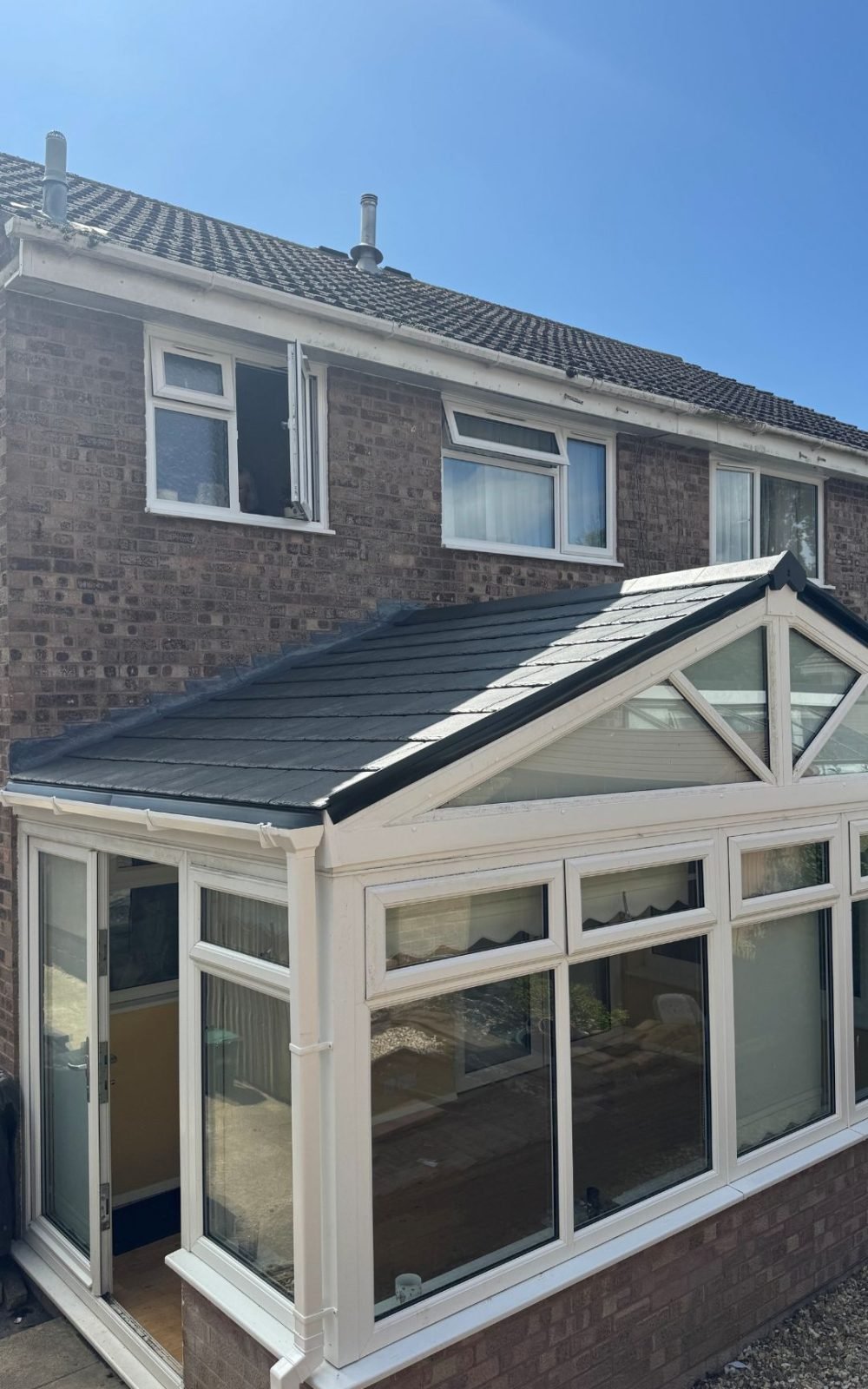 tiled conservatory